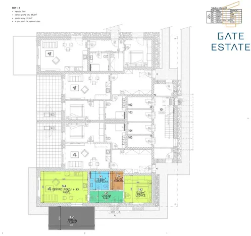 Pronájem bytu 2+kk, Holešov, Pod Hrádkem, 52 m2