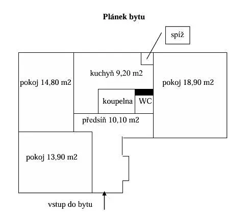 Pronájem bytu 3+1, Plzeň, Blatenská, 71 m2