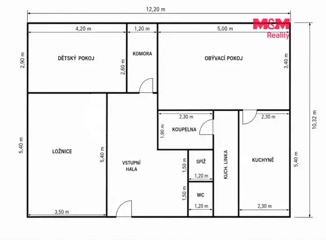 Pronájem bytu 3+1, Litvínov - Janov, Hamerská, 75 m2
