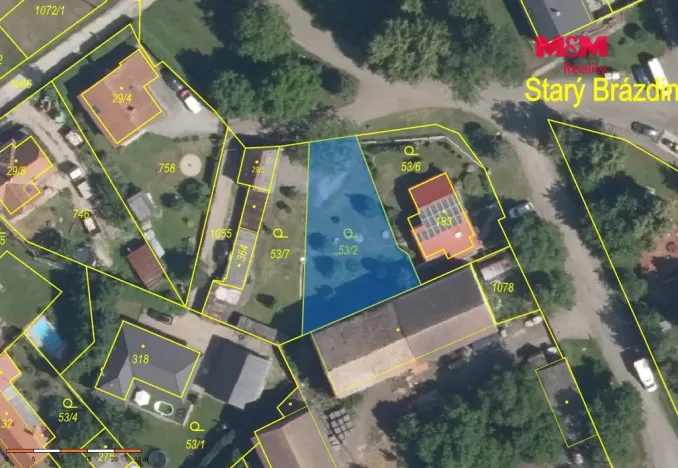 Prodej pozemku pro bydlení, Brázdim - Starý Brázdim, 519 m2