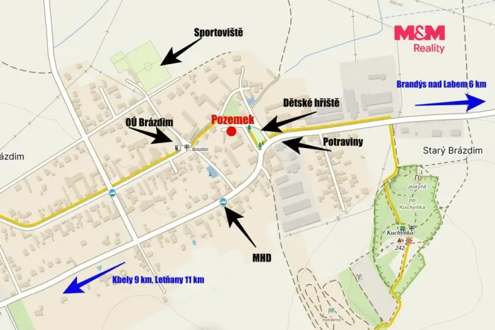 Prodej pozemku pro bydlení, Brázdim - Starý Brázdim, 519 m2
