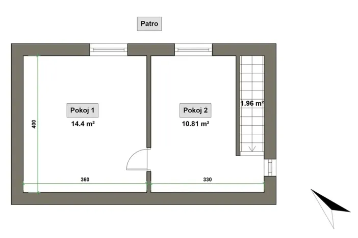 Prodej rodinného domu, Zlín, Vysoká, 56 m2